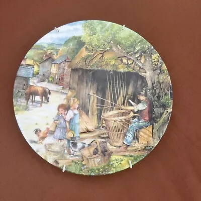 Buy Vintage Royal Doulton Decorative Plate The Basket Maker • 13.99£