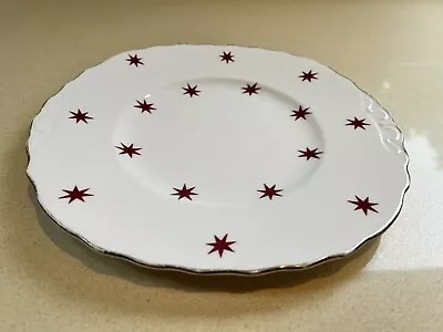 Buy Vintage Royal Vale Midcentury Modern Stars China Cake / Sandwich Plate Dish • 10£
