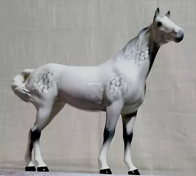 Buy Beswick Dapple Grey Gloss Swish Tail Horse Rare Version One Model No. 1182 Vgc • 129.99£