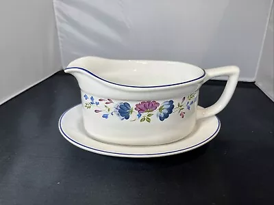 Buy Vintage BHS Priory Tableware Gravy/Sauce Boat And Stand  VGC • 5.90£