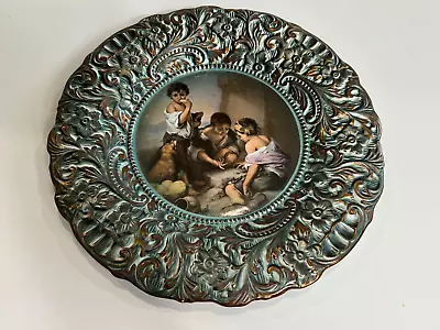 Buy Vintage Martan Handpainted Porcelain Plate, Made In Portugal, 11 1/4  Diameter • 37.27£