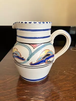 Buy A Vintage Honiton Pottery Sunrise Pattern Hand Painted Jug • 16£