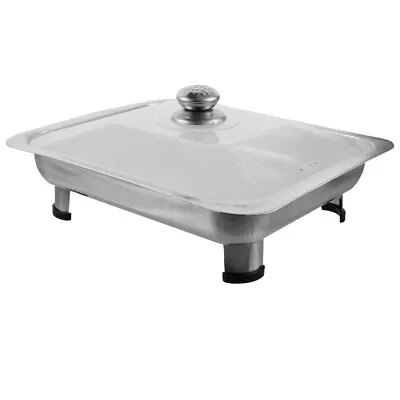 Buy  Food Warmer Buffet Server Table Trays For Eating Stainless Steel Dinner Plate • 13.99£