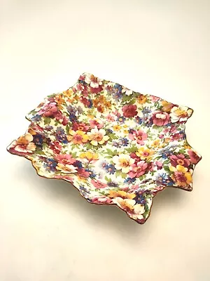 Buy Vtg James Kent Fenton Dish Du Barry Floral Candy Trinkets Ruffled Design  • 12£