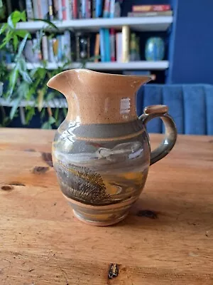 Buy Boscastle Pottery Brown Jug Creamer Pitcher 15cm With Thumb Rest • 10£