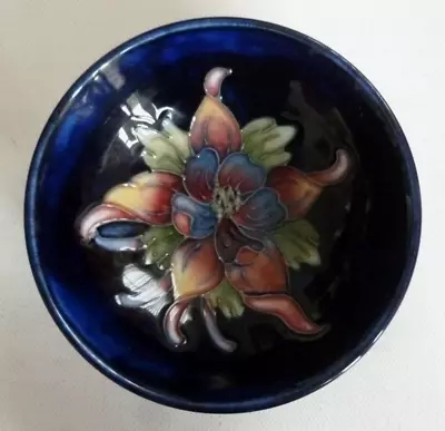 Buy MOORCROFT POTTERY Tube Lined Floral Design PIN DISH Hibiscus • 34.99£