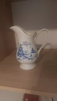 Buy Royal Winton Jug Vase Blue White China • 10£
