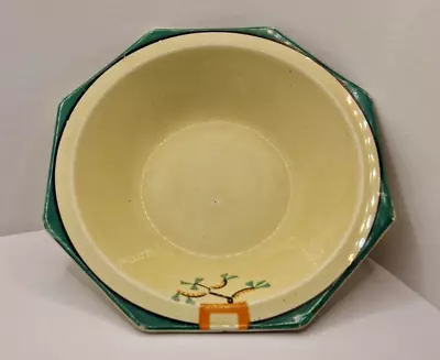 Buy Rare 1930s Deco Clarice Cliff Bizarre Range Ravel Pattern Octagonal Serving Bowl • 58£