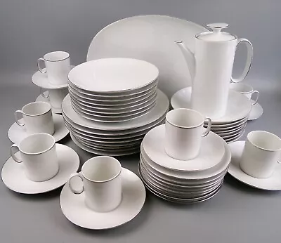 Buy Thomas Medaillon Dinner Service Set. Platinum: Thin Silver Line. Plate Bowl Cup. • 209.99£