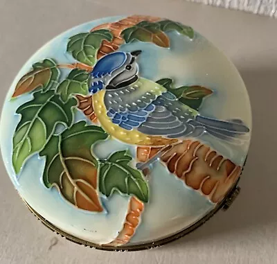 Buy Old Tupton Ware Trinket Box Bluetit On A Branch Hinged Lid Perfect • 16.99£