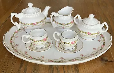 Buy MINIATURE Tea Set Crown B Burslem Staffordshire The Royal Horticultural Society • 35£