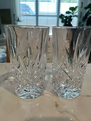 Buy 2 Godinger Shannon Dublin Lead Crystal Highball Tumblers **MINT • 14.90£