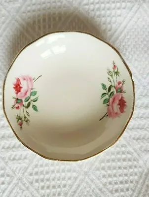 Buy Porcelain ~ Trinket Dish ~ Pink Rose Flowers ~ By Old Foley James Kent ~ Vintage • 1.99£