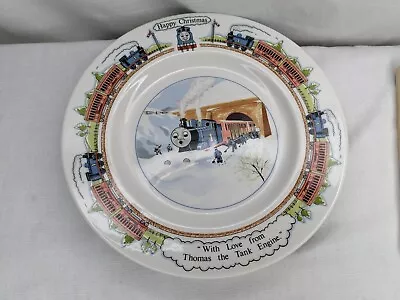 Buy Thomas The Tank Engine HAPPY CHRISTMAS Plate WEDGWOOD, England - 9 3/4” - Rare • 31.87£