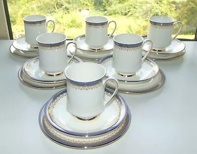 Buy Royal Albert Paragon China Sandringham Pattern 18PC Cups Saucers Plates  C1980s • 45£