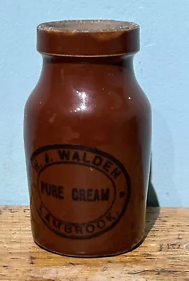 Buy KJS2778 Antique Stoneware WJ Walden Pure Cream Lambrook (Somerset) Cream Pot • 15£