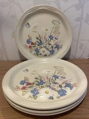 Buy Poole Pottery Springtime 4 X Dinner Plates 10.25” Vintage 1970’s Afternoon Tea • 22£