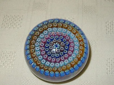 Buy Collectable 1970's Perthshire Glass Millefiori Cane Paperweight #3 • 100£