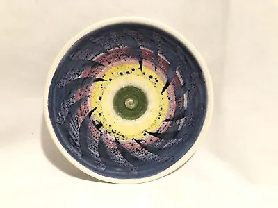 Buy Cinque Ports Pottery-The Monastery Rye-Blue/Green/Pink/Yellow Bands Col. Plate • 11.17£