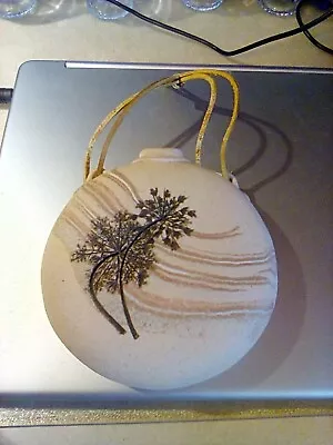 Buy Clay Pottery Wall Hanging Decorative Vase. 5 Inch Round Design. Hand Made.  • 4.66£