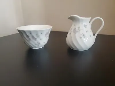 Buy Wedgwood April Flowers Bone China Milk Jug & Sugar Bowl.  • 9.99£