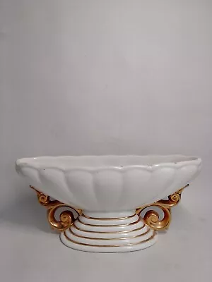 Buy Vintage Wade Mantle Vase  White With Gold Handles Scallop Shell Design UK Only  • 9£