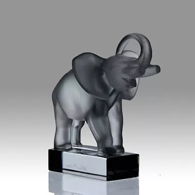 Buy 20th Century Glass Sculpture Entitled  Standing Elephant  By Marc Lalique • 685£