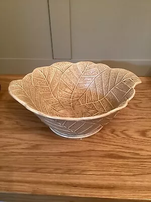 Buy Vintage Sylvac Ware 11  Cabbage Leaf Nuleaf Leaf Fruit Bowl • 16£