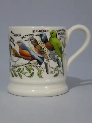 Buy EMMA BRIDGEWATER 1/2 Pt MUG Garden Birds Fieldfare Nuthatch Blackbird - Rare VGC • 37.50£