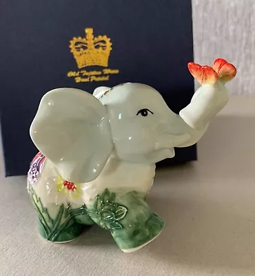 Buy Old Tupton Ware Elephant Baby  & Butterfly Tubed Lined Porcelain Perfect Boxed • 29.99£