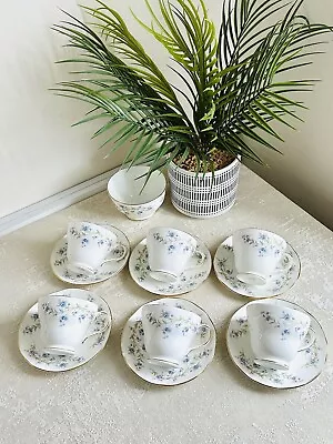 Buy Duchess “Tranquility” Bone China Tea Cup-Saucer Set With Sugar Bowl • 30£