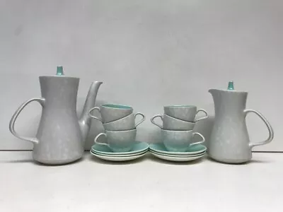 Buy Poole Pottery Vintage Coffee Tea Set 14 Piece Seagull & Ice Green Two Tone • 20£