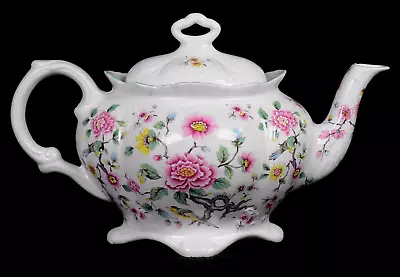 Buy Vintage JAMES KENT England Porcelain Floral & Birds Footed TEA POT 6 H X 11 L • 23.81£