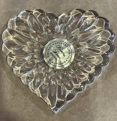 Buy Princess House  Lead Crystal Heart Ornament No Box • 13.05£