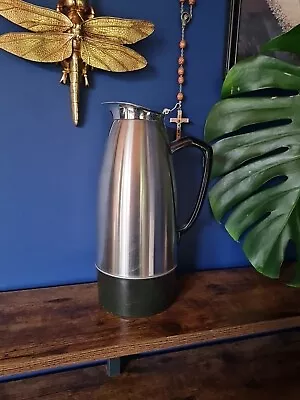 Buy Vintage Tea Coffee Stainless Steel Large Carafe Decanter Silver Retro Tableware • 29.99£