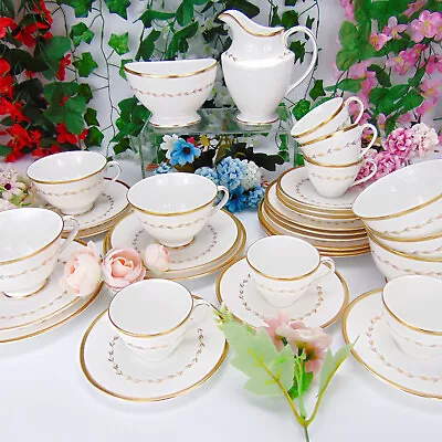 Buy Royal Doulton Fine Bone China Tea & Coffee Set For 6 - Covington Pattern 32 Pcs • 189.99£