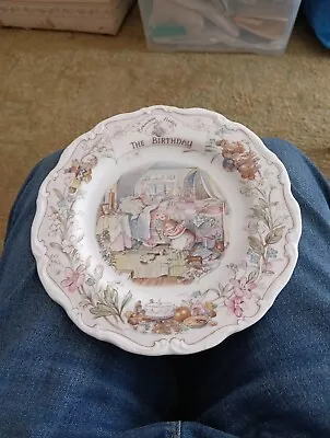 Buy Royal Doulton Brambly Hedge. The Birthday Plate. 8 Inch Diameter. 1st Quality  • 13.95£