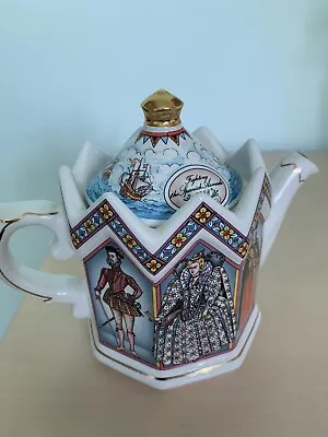 Buy Collectable Sadler Historical Teapot QueenElizabeth 1 Queen Of England 1588-1603 • 10£