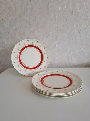 Buy Cream Petal Starburst Grindley 5x Side Tea Plates 1930s Vintage 8  20cms • 17.99£