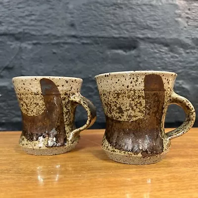 Buy Pair Vintage David Cohen Pottery Mug Scottish Studio Pottery SF1 • 29.99£