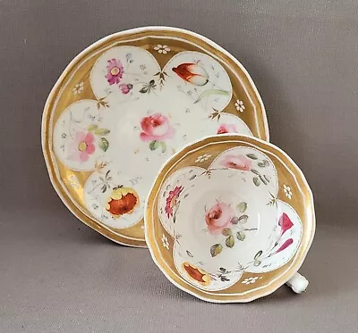 Buy New Hall Pattern 3609 Cup &saucer 2 C1825-30 Pat Preller Collection • 20£
