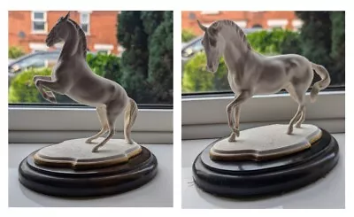 Buy Franklin Mint Spanish Riding School 'Levade' And 'Pirouette' Horse Sculptures.  • 40£