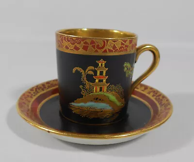 Buy Antique Carlton Ware Mikado Pattern Demitasse Cup & Saucer Pair 2881 Circa 1920 • 30£