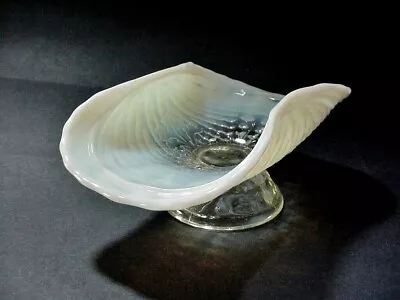 Buy The Dugan Glass Co. Antique French Opalescence Footed Small Tray - About 1910-20 • 25.44£