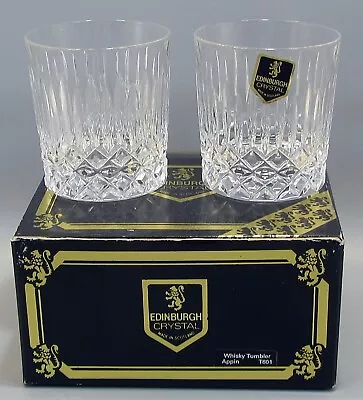 Buy Edinburgh Crystal APPIN Whisky Tumblers 8cm Boxed (T601) • 19.95£