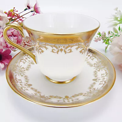 Buy De Lamerie Heavily Gilded Gold Chatsworth Garland Teacup And Saucer • 129.99£