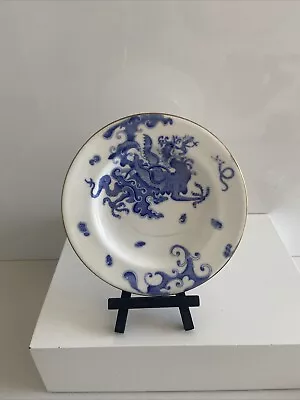 Buy Antique Victorian Royal Worcester Blue And White Dragon Side Plate • 20£