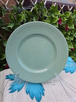 Buy Vintage Woods Beryl Ware War Time Green Utility Round Salad Dessert Plate 8¾  • 5£