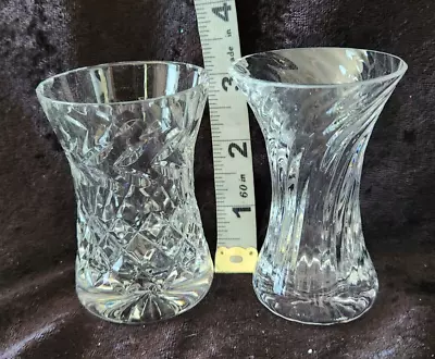 Buy Dartington Crystal 2 X Different Dainty Vases • 10£