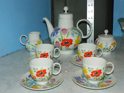 Buy HEINRICH Bavaria China PRIMAVERA Tea Set - Teapot, Creamer & Sugar Bowl SET • 93.31£
